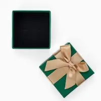 Набор коробочек подарочных 6 шт. под серьги/кольцо &laquo;Грин&raquo; 5&times;5&times;3, цвет зелёный (10319901)