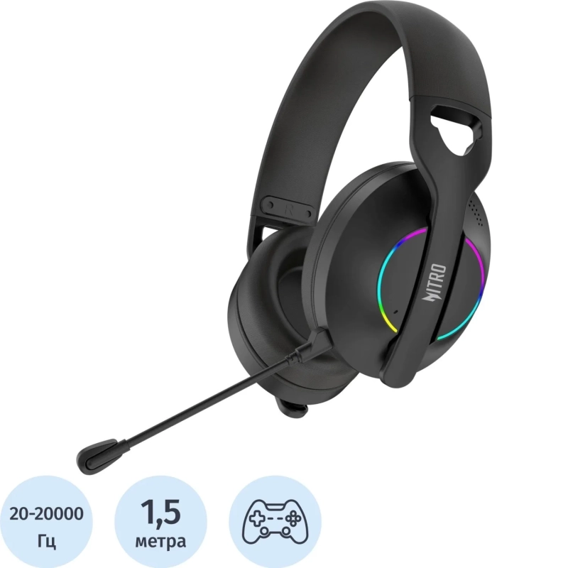 Гарнитура Acer OHR400 монит. BT/Radio/3.5mm (ZL.HDSEE.00G)черн