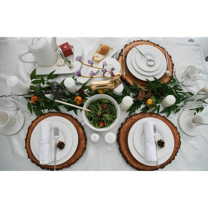 Тарелка фарфоровая обеденная Magistro Crotone, d=25,8 см, цвет белый Тарелка фарфоровая обеденная Magistro Crotone, d=25,8 см, цвет белый