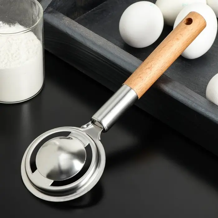 Сепаратор для яиц Доляна «Валдай», нержавеющая сталь, цвет хромированный Сепаратор для яиц Доляна «Валдай», нержавеющая сталь, цвет хромированный