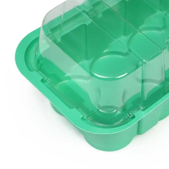 Мини-парник для рассады, 35×13×11 см, 24 ячейки под таблетки для рассады d=4 см, пластик, Greengo