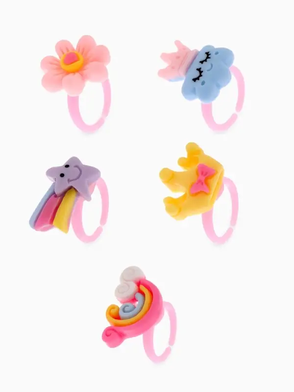 Кольцо &laquo;Выбражулька. Волшебство&raquo;, фасовка 100 шт. форма МИКС, разноцветное, безразмерное