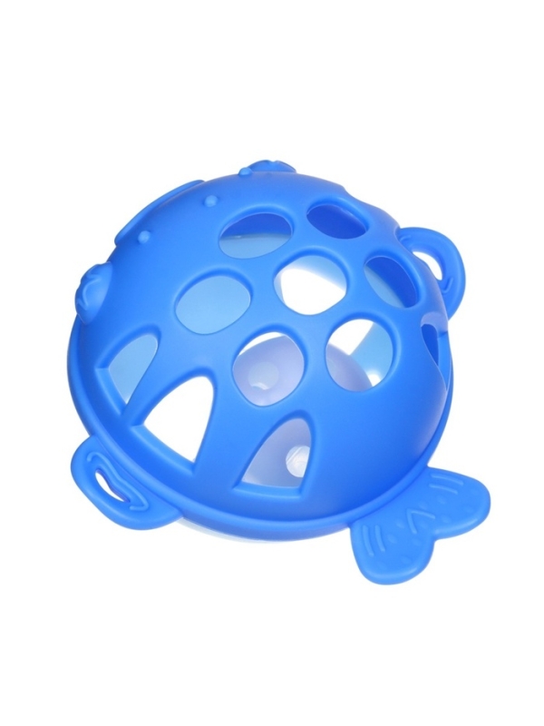 Прорезыватель силиконовый для зубов с погремушкой Крошка Я «Рыбка», в кейсе, синий Прорезыватель силиконовый для зубов с погремушкой Крошка Я «Рыбка», в кейсе, синий