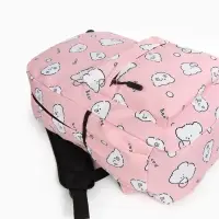 Рюкзак школьный &laquo;Мишки&raquo; для девочки, с пеналом, 3 кармана, 28&times;12&times;43 см, розовый