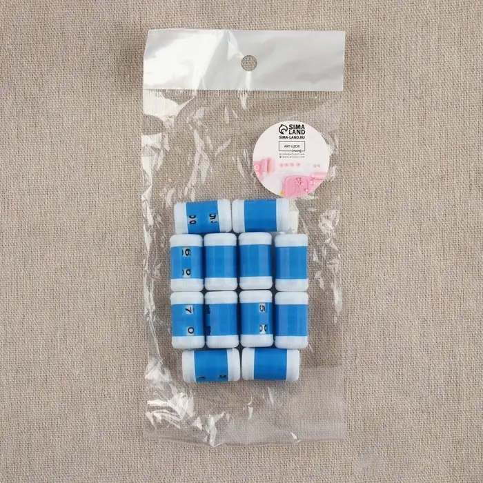 Счётчик рядов, 2.5×1.4×1.4 см, синий