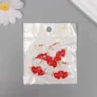 Декор для творчества металл, эмаль "Два влюблённых мишки" 2,8х2,8 см Декор для творчества металл, эмаль "Два влюблённых мишки" 2,8х2,8 см