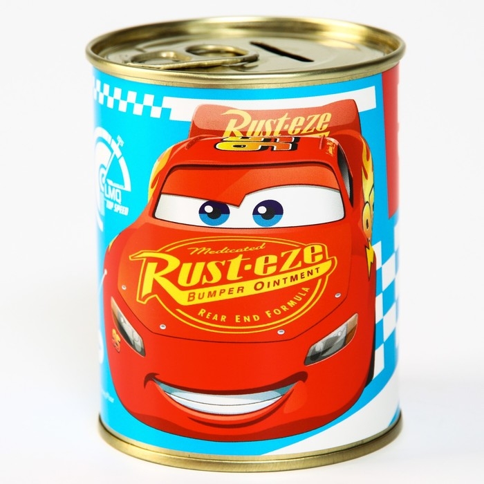 Копилка металлическая, 9,5 см х 7,5 см х 7,5 см Копилка металлическая, 9,5 см х 7,5 см х 7,5 см "Настоящий чемпион", Тачки