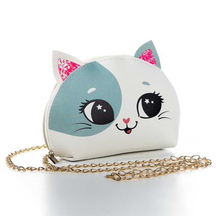 Сумка детская для девочки Сумка детская для девочки "Котик улыбака", из искусственной кожи
