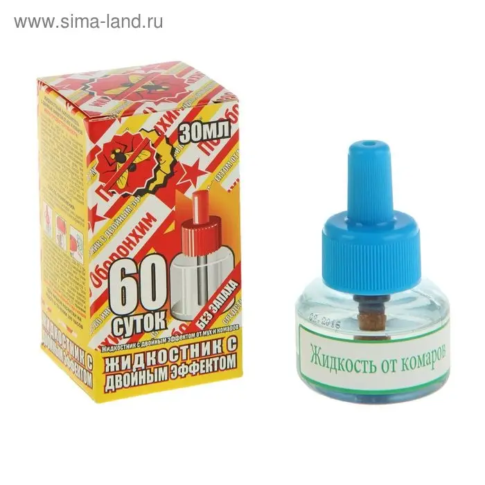 Средство инсектицидное"Жидкостник с двойным эффектом" без запаха, 60 ночей, 30 мл