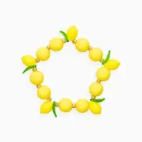 Браслет "Лимоны", цвет жёлтый в золоте