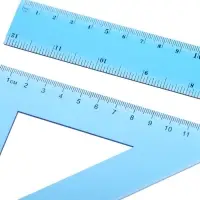 Набор чертёжный 4 предмета (линейка 30 см, угольник 19 см/ 30&deg;, угольник 13 см/ 45&deg;, транспортир) МИКС