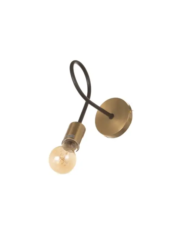 Бра BayerLux &laquo;Узел&raquo;, 1&times;40 Вт, Е27, черный/латунь