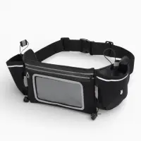 Сумка поясная туристическая, влагозащитная, 52&times;13 см, черная