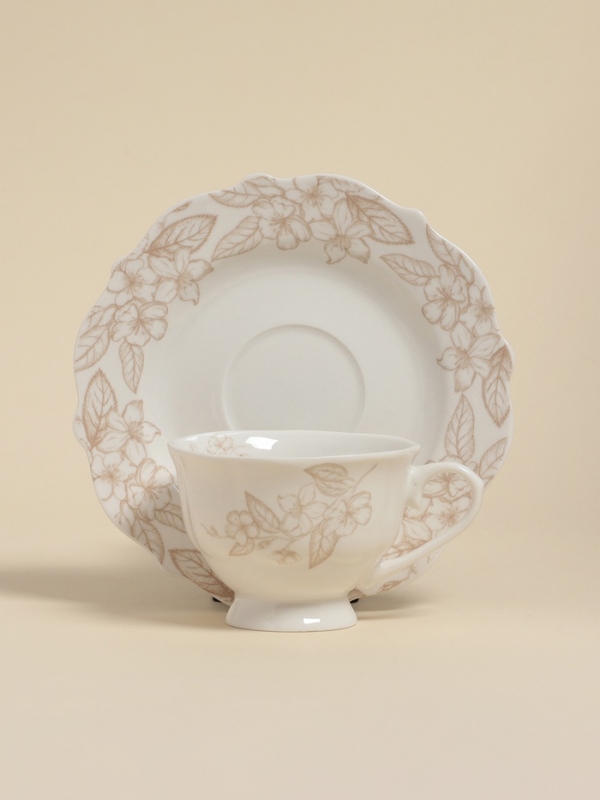 Чайная пара SL Home «Аманде», чашка 220 мл, блюдце 17×17×2 см, фарфор, белая Чайная пара SL Home «Аманде», чашка 220 мл, блюдце 17×17×2 см, фарфор, белая