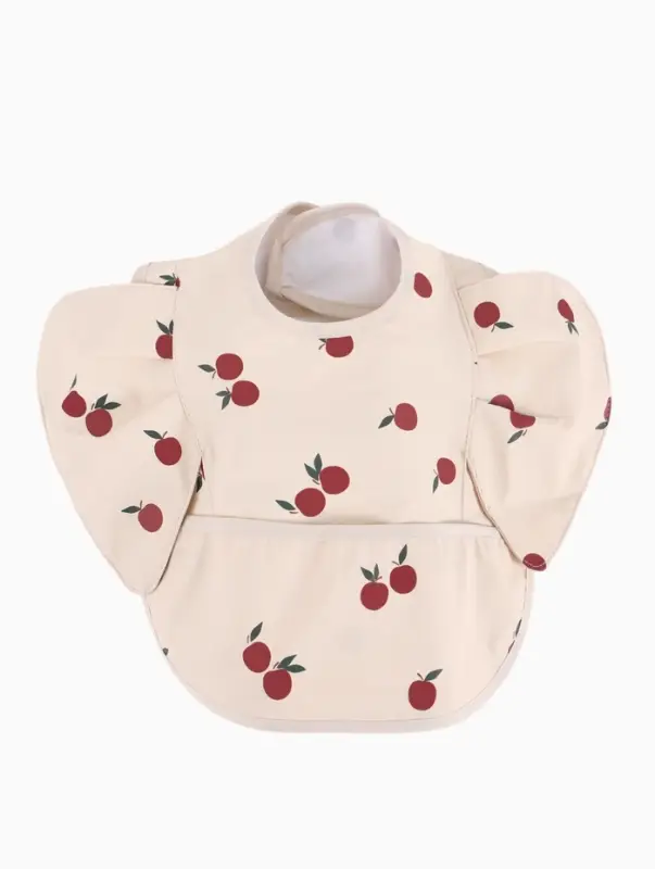 Нагрудник для кормления, непромокаемый с карманом, бежевый M&B