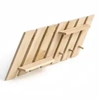 Полка - вешалка "Зебра" 3 крючка 84х33х12 см