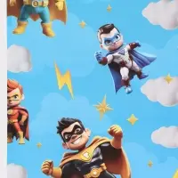 Бумага упаковочная &laquo;Супергерои&raquo;, глянец, 70&times;100 см