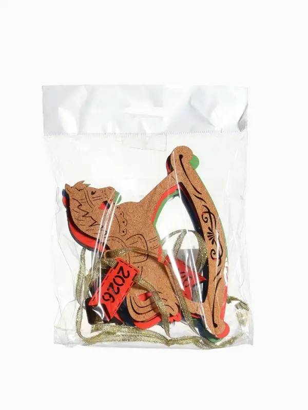 Набор ёлочных украшений "Лошадки. 2026" 11,5х8,5 см Ассорти, 5 шт.