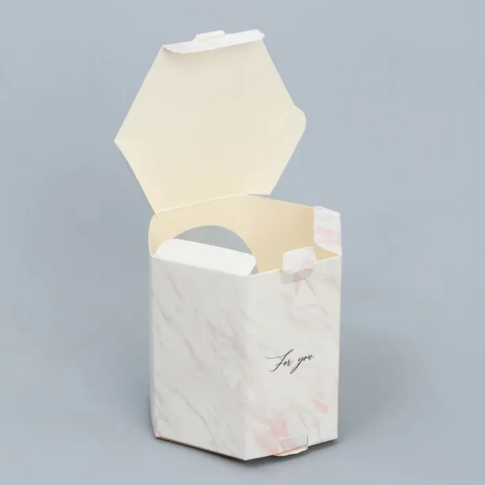 Коробка бонбоньерка, упаковка подарочная, &laquo;Мрамор&raquo;, 8&times;7.5&times;6 см