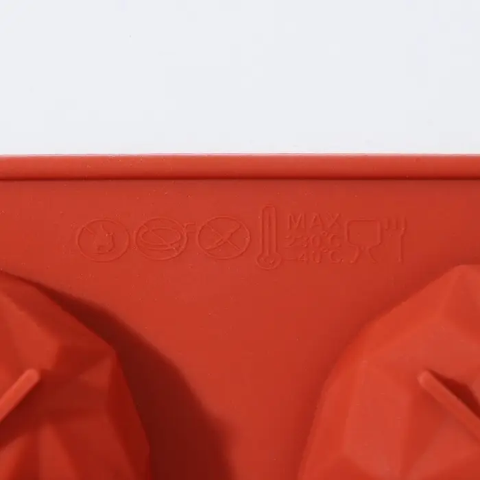 Форма для выпечки Доляна «Кристалл», силикон, 8 ячеек, 29×17×2,2 см, d=5,5 см, цвет коричневый