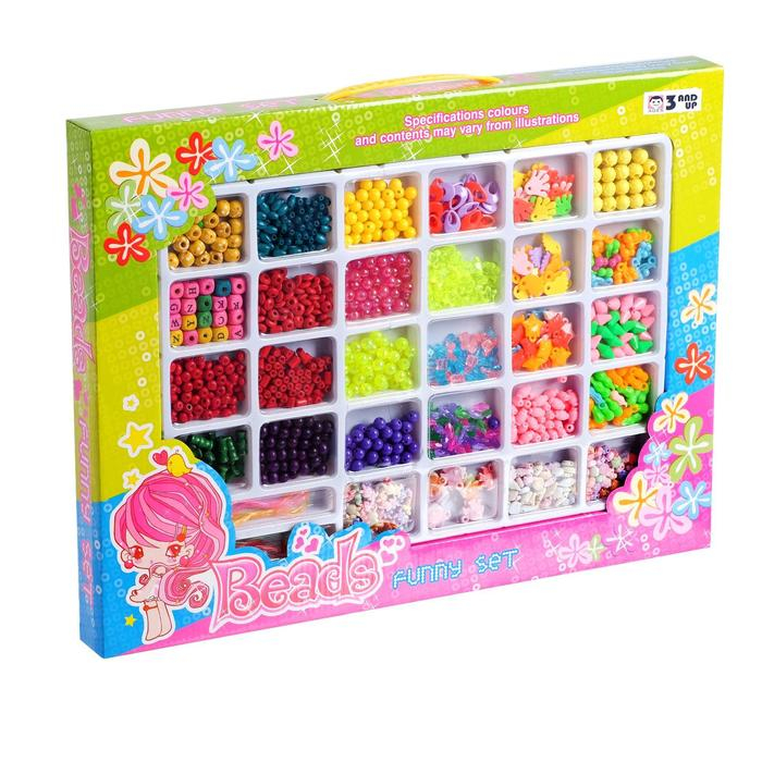 Набор бисероплетения, 28 видов бусин Набор бисероплетения, 28 видов бусин