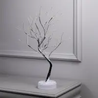Светодиодный куст &laquo;Ива&raquo; 45 см, 108 LED, постоянное свечение, от батареек AAx3, USB, свечение мульти