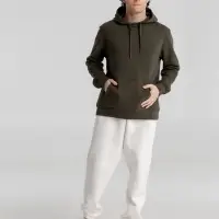 Толстовка с капюшоном унисекс King, хаки, размер XL