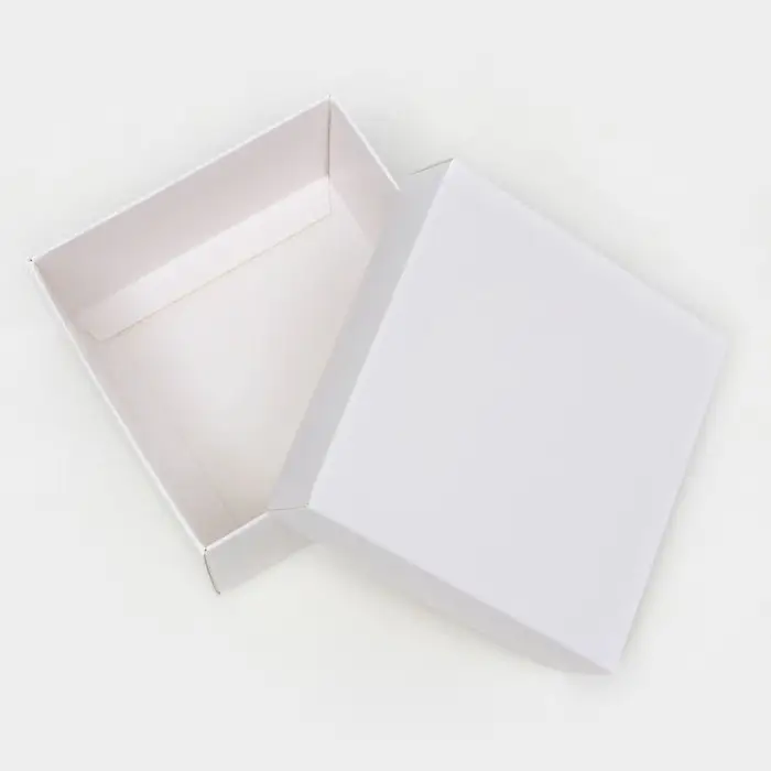 Коробка подарочная складная, упаковка, крышка - дно, белая, 10×10×5 см Коробка подарочная складная, упаковка, крышка - дно, белая, 10×10×5 см