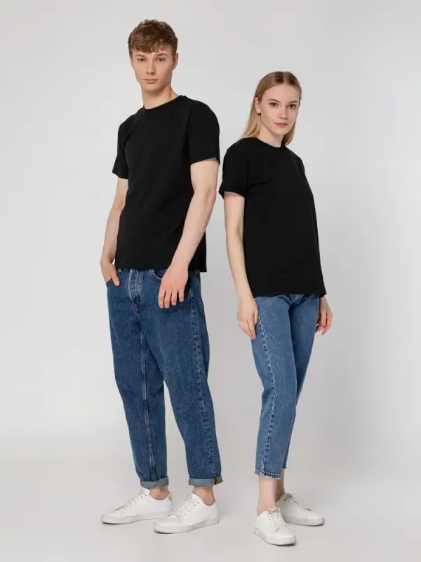 Футболка унисекс T-Bolka 160, черная, размер XS