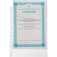 Файл-вкладыш А4, рифленые, 30мкм, 100шт/уп