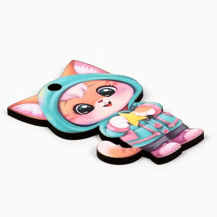 Ёлочная игрушка новогодняя «Котик», на Новый год, 4,5 х 7,3 см Ёлочная игрушка новогодняя «Котик», на Новый год, 4,5 х 7,3 см