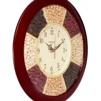 Часы настенные, серия: Кухня, &laquo;Специи&raquo;, d=29 см, плавный ход, бордовый обод