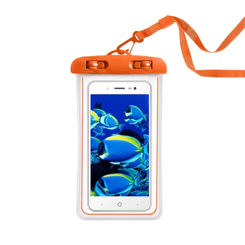 Чехол влагоустойчивый max 6,7 Чехол влагоустойчивый max 6,7" светящийся оранжевый