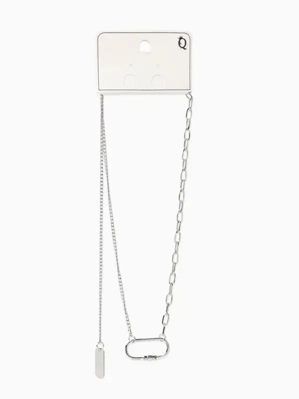 Цепь &laquo;Карабин&raquo;, L=40 см, цвет серебро