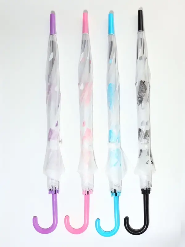 Зонт - трость полуавтоматический, 8 спиц, R=48/53 см, d=96 см, МИКС