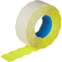 Этикет-лента Эконом 22х12 желт волна 1000шт/рул 10рул/уп