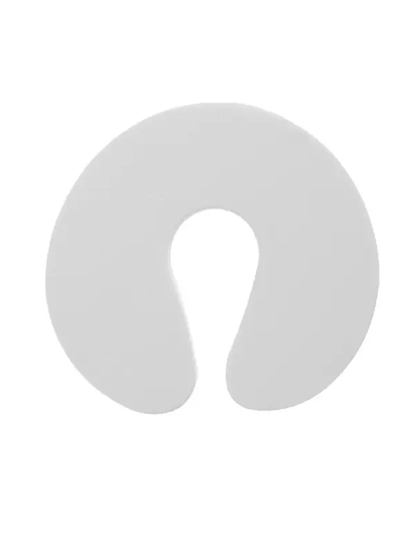 Ограничитель-стоппер для двери ТУНДРА, d=9.8 см, цвет белый, 4 шт