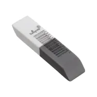 Набор ластиков 10 штук, комбинированные, скошенные, 60&times;15&times;6 мм, бело-серые