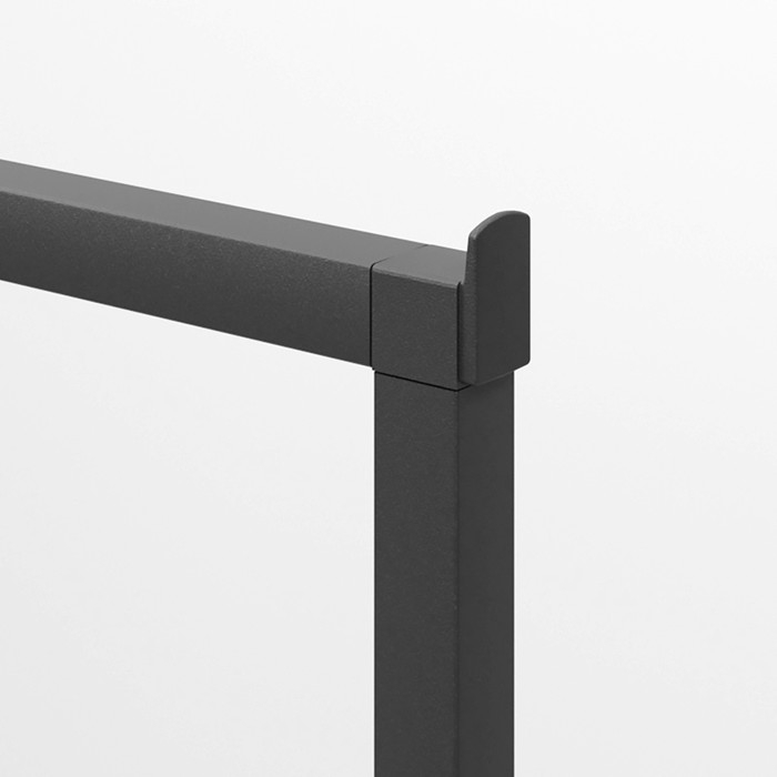 Вешало напольное без выноса 120×50×150 см, цвет чёрный Вешало напольное без выноса 120×50×150 см, цвет чёрный