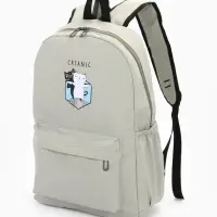 Рюкзак школьный на молнии, с карманами, с принтом, размер 30&times;12&times;43 см, зелёный