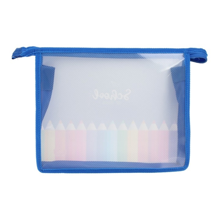 Папка для тетрадей А5, 230 х 190 х 50 мм, молния сверху, пластиковая, Calligrata  Папка для тетрадей А5, 230 х 190 х 50 мм, молния сверху, пластиковая, Calligrata "Карандаши"