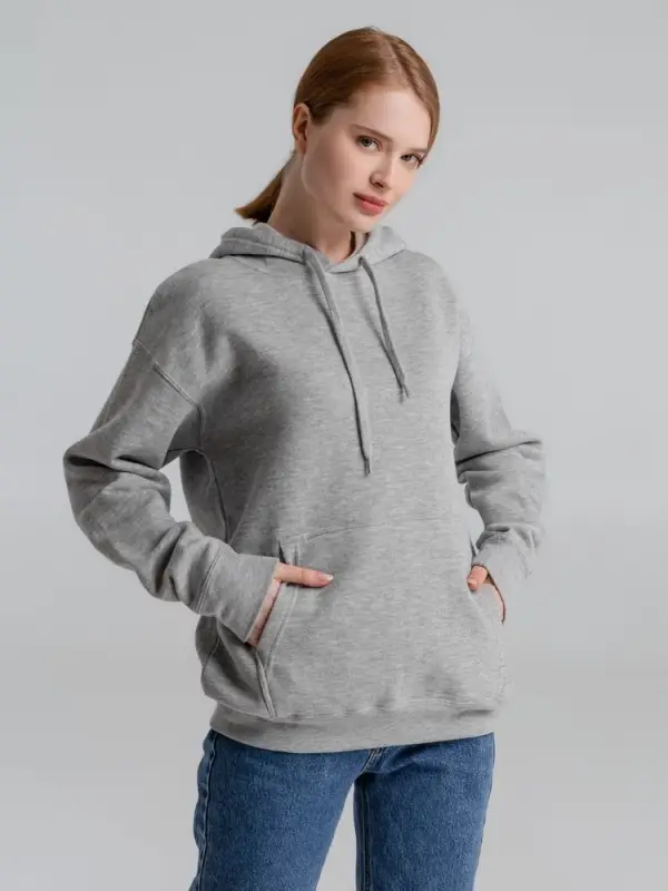 Толстовка с капюшоном Slam 320, серый меланж, размер XS