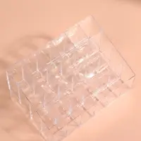 Органайзер для хранения косметики, 24 секции, 14.5&times;10.5&times;7 см, прозрачный