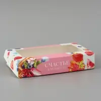 Коробка подарочная с окном &laquo;Счастье в моменте&raquo;, 20&times;12&times;4 см, самосборная