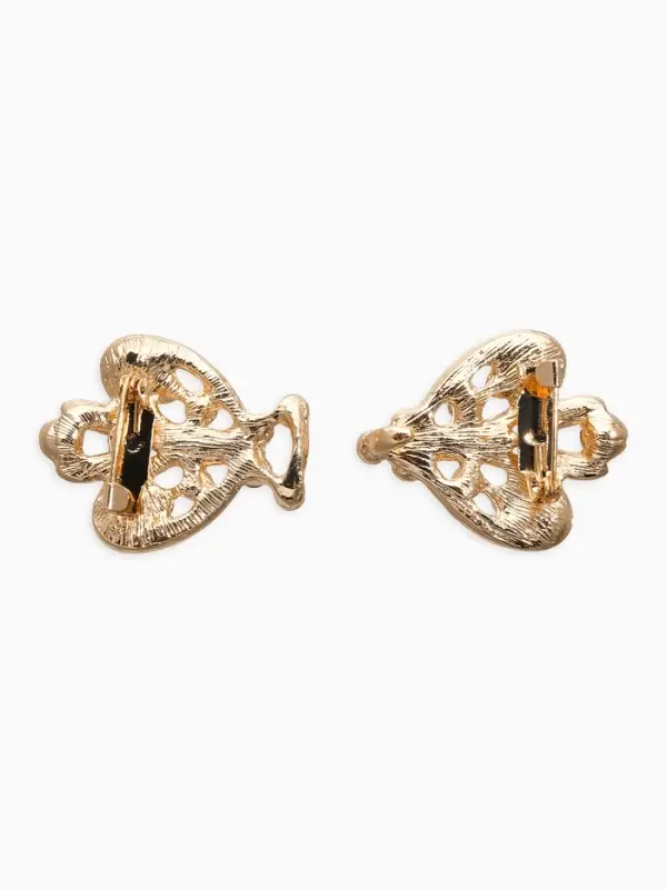 Зажим для кардигана Зажим для кардигана "Ажур", тюльпан. цвет золотой в золоте