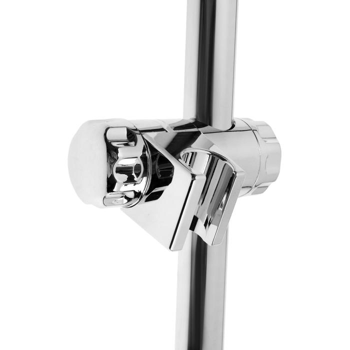 Душевая стойка ZEIN H01, с пластиковой прозрачной мыльницей и крепежом, хром Душевая стойка ZEIN H01, с пластиковой прозрачной мыльницей и крепежом, хром