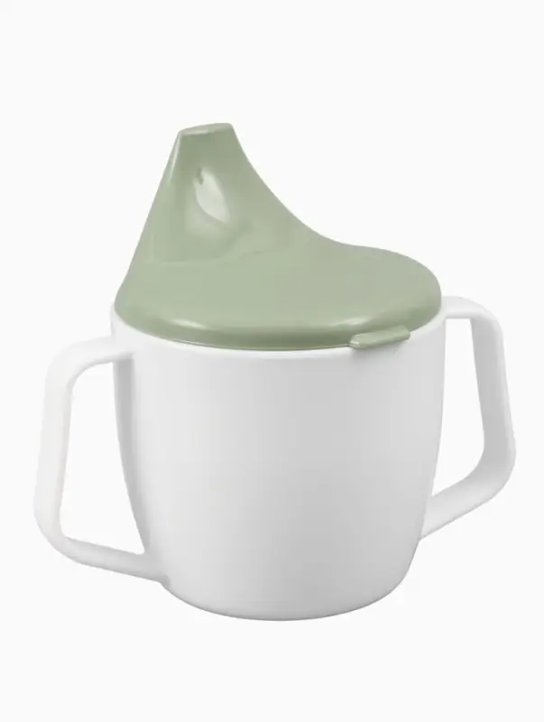 Поильник детский с твёрдым носиком, с ручками, 200 мл., &laquo;Дино&raquo;