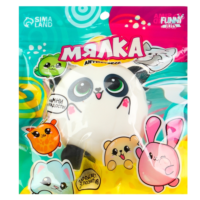 Антистресс сквиш мялка «Пандочка»,с пастой, в пакете Антистресс сквиш мялка «Пандочка»,с пастой, в пакете