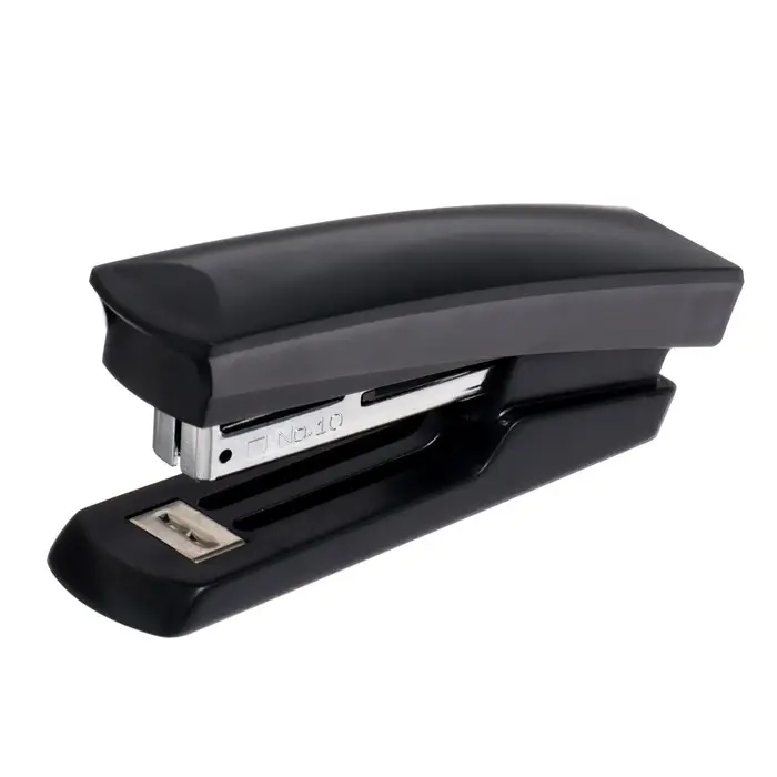 Степлер канцелярский № 10, ErichKrause ECO, до 20 листов, встроенный антистеплер, МИКС