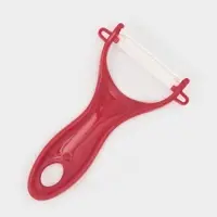 Овощечистка керамическая Доляна &laquo;Солнечная&raquo;, 13 см, красная